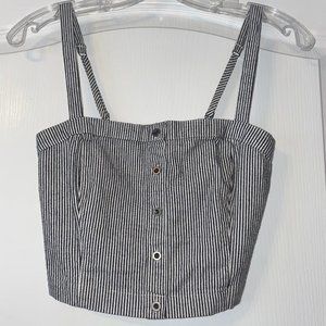 Striped Hollister crop top